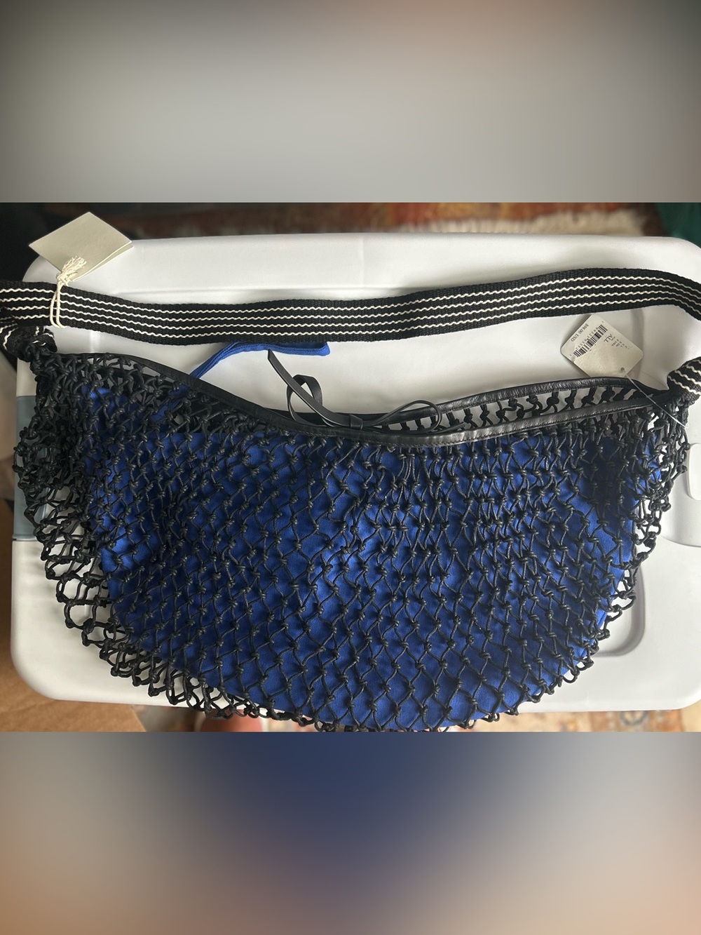Free People Wishing Well Beaded Net Tote Bag